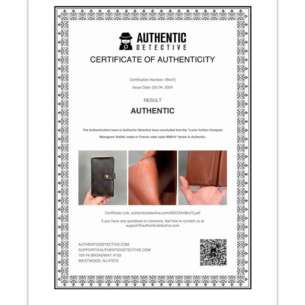 Louis Vuitton Vintage Monogram Bifold Wallet Kisslock Old Money Dark Academia - Picture 16 of 16